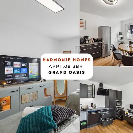 Harmonie Homes - Für Alle Gäste, Gruppen Und Familien Bis Zu 8 Gäste - Neubau 2025 - Premium Betten - 2 Balkone - Smart Tv - Gratis Privatparkplatz - Voll Ausgestattete Küche - 20 Min Nach München West - Zentral Gelegen * Dasing