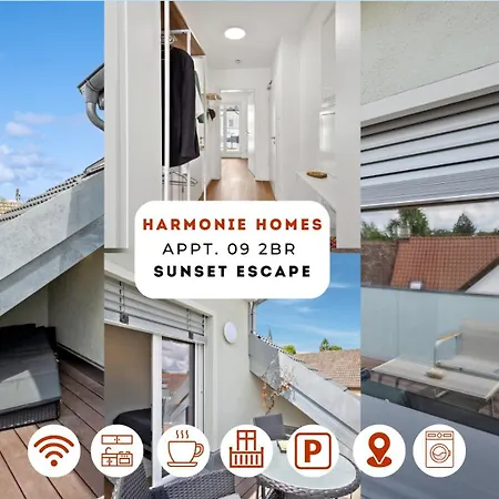 Tranquil - Built In 2025 - Hotel-quality Beds & Linen - Full Kitchen - Fiber Wifi - 4k Smart Tv - 2 Balconies - Elevator - Free Private Parking - Near Augsburg - 20 Min Via Autobahn To Munich-west Apartment